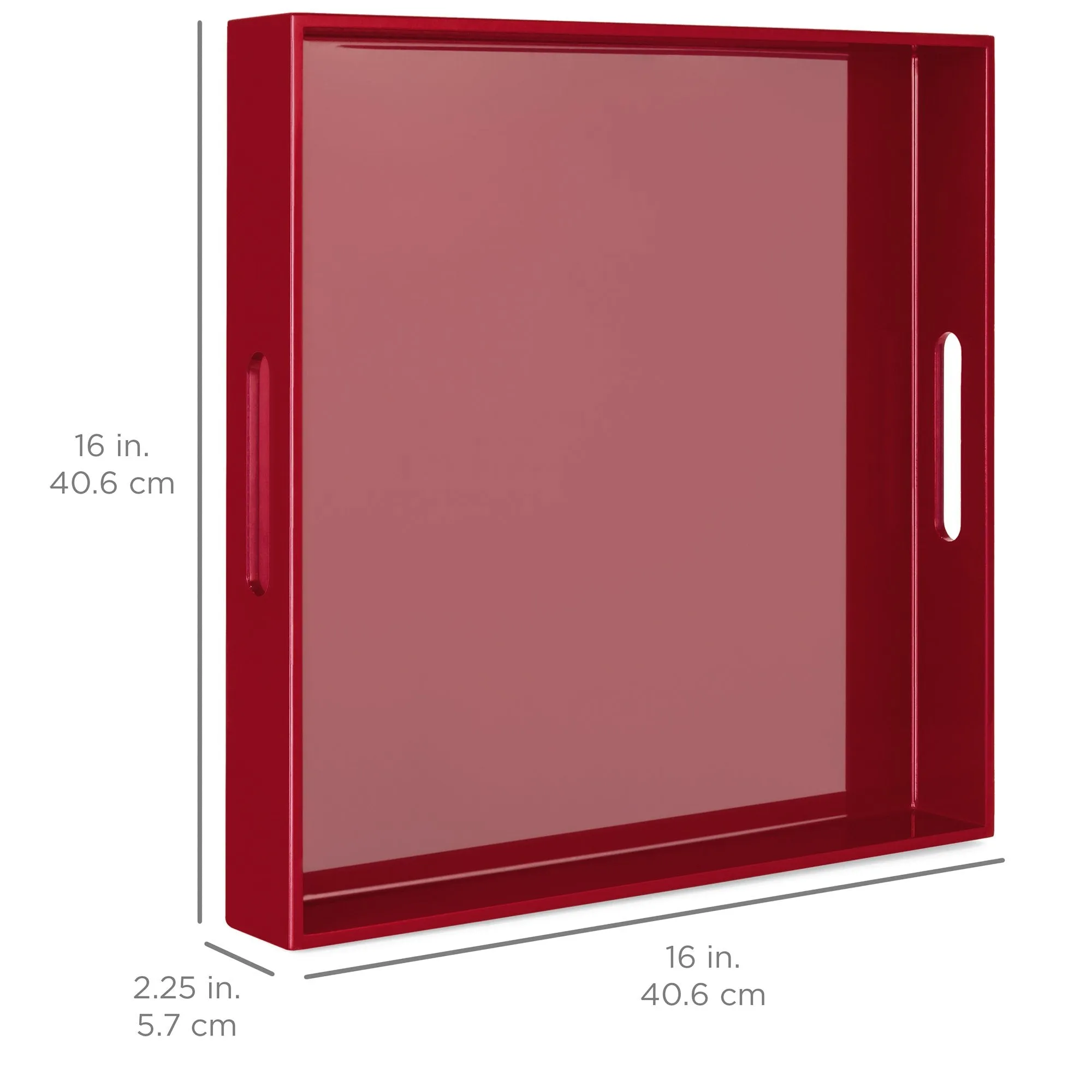 16x16in Decorative Catch-All Valet Serving Tray