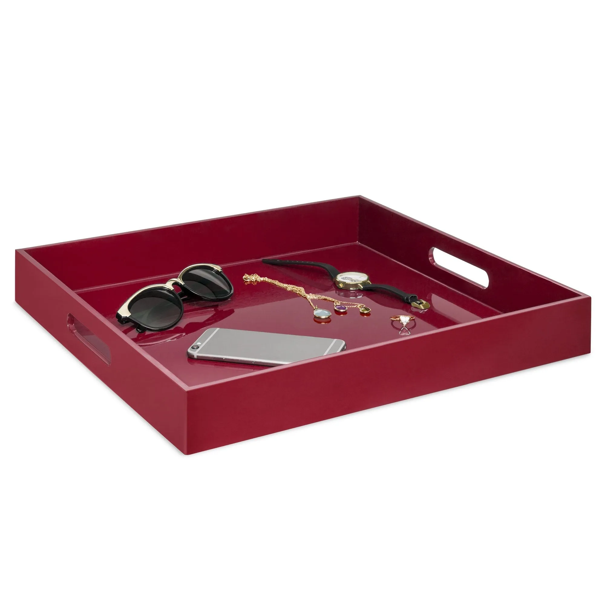 16x16in Decorative Catch-All Valet Serving Tray