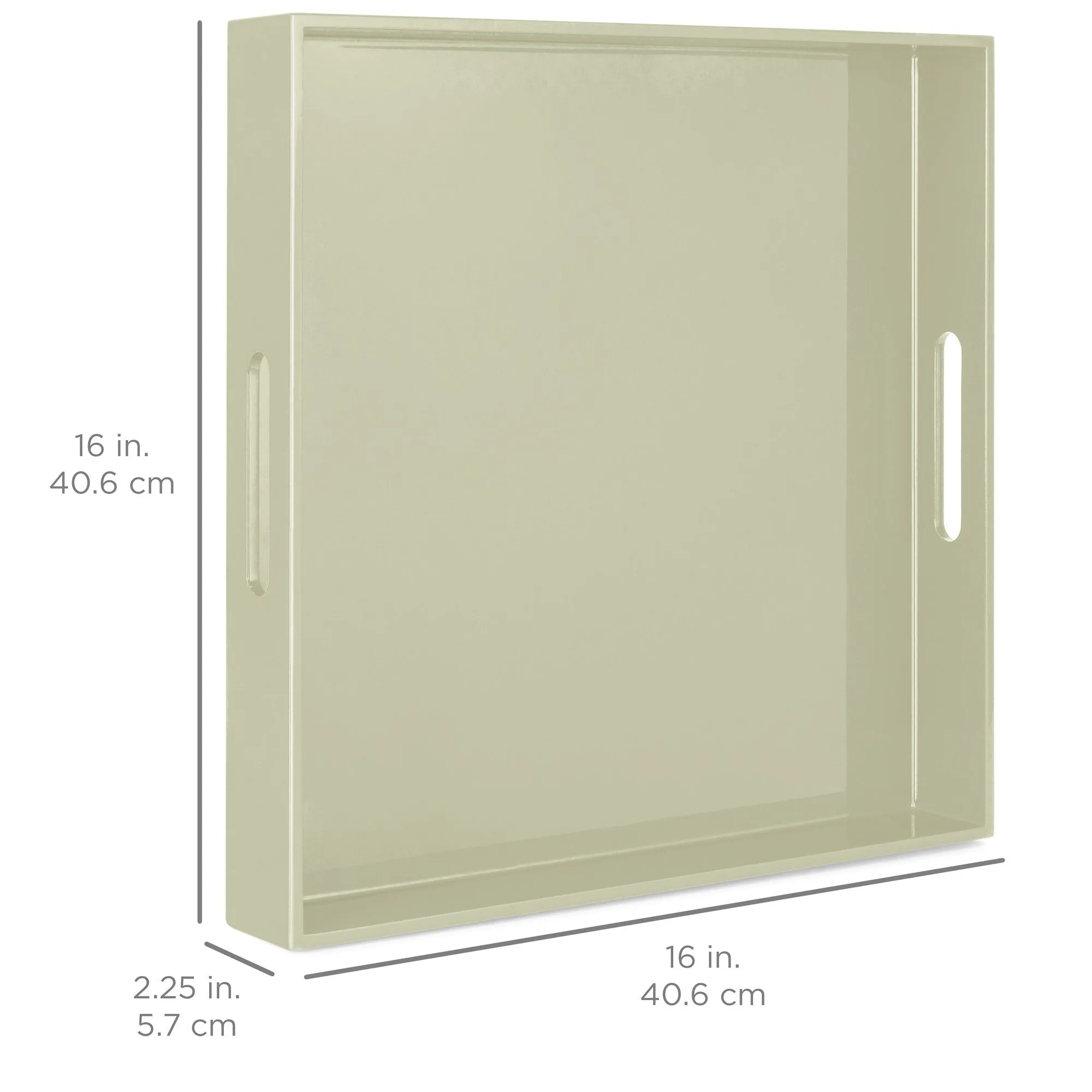 16x16in Decorative Catch-All Valet Serving Tray