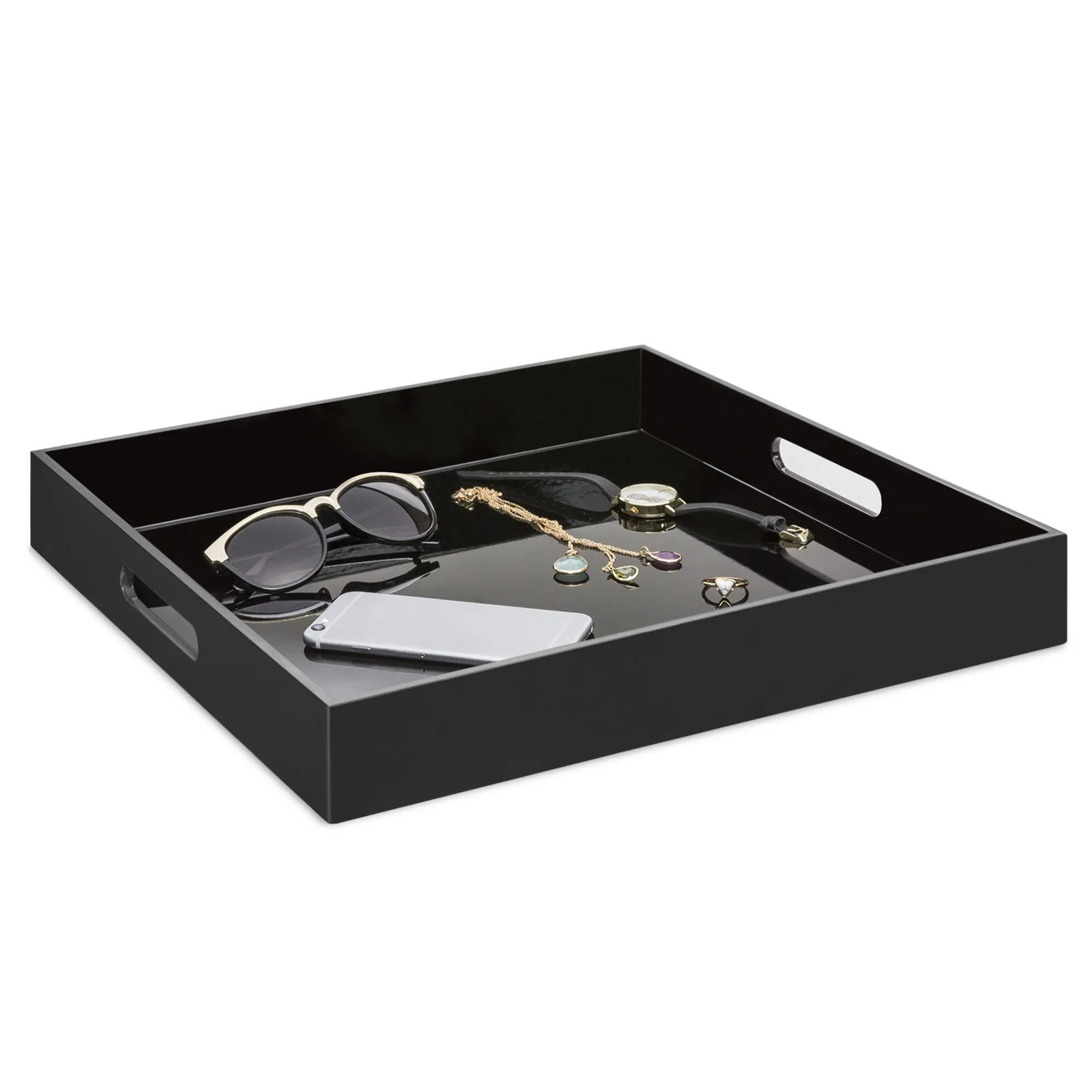 16x16in Decorative Catch-All Valet Serving Tray