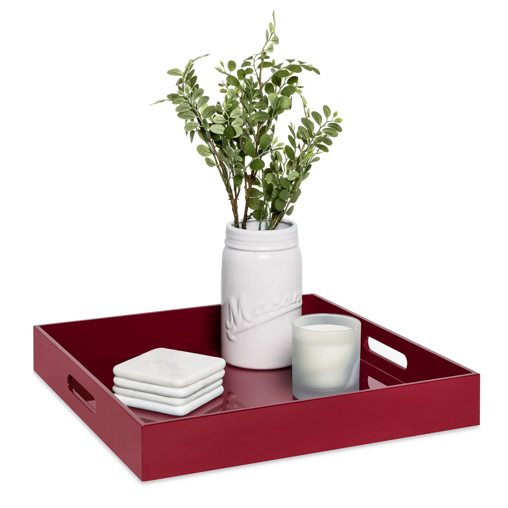 16x16in Decorative Catch-All Valet Serving Tray