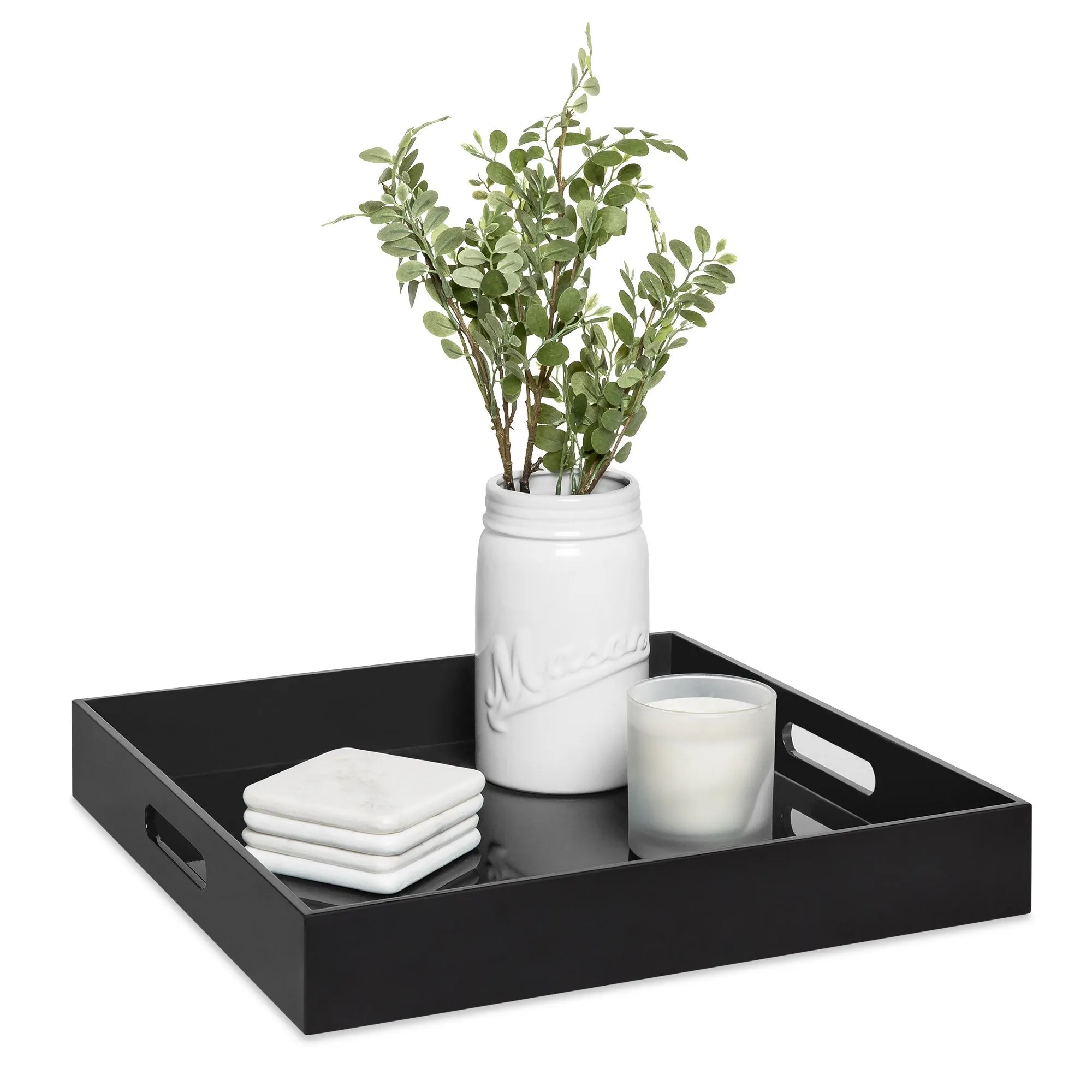 16x16in Decorative Catch-All Valet Serving Tray