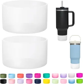 2-Pack Silicone Boot for Stanley 40 30 oz Quencher Adventure Tumbler, IceFlow 30 20 oz, Stanley Cup Protector