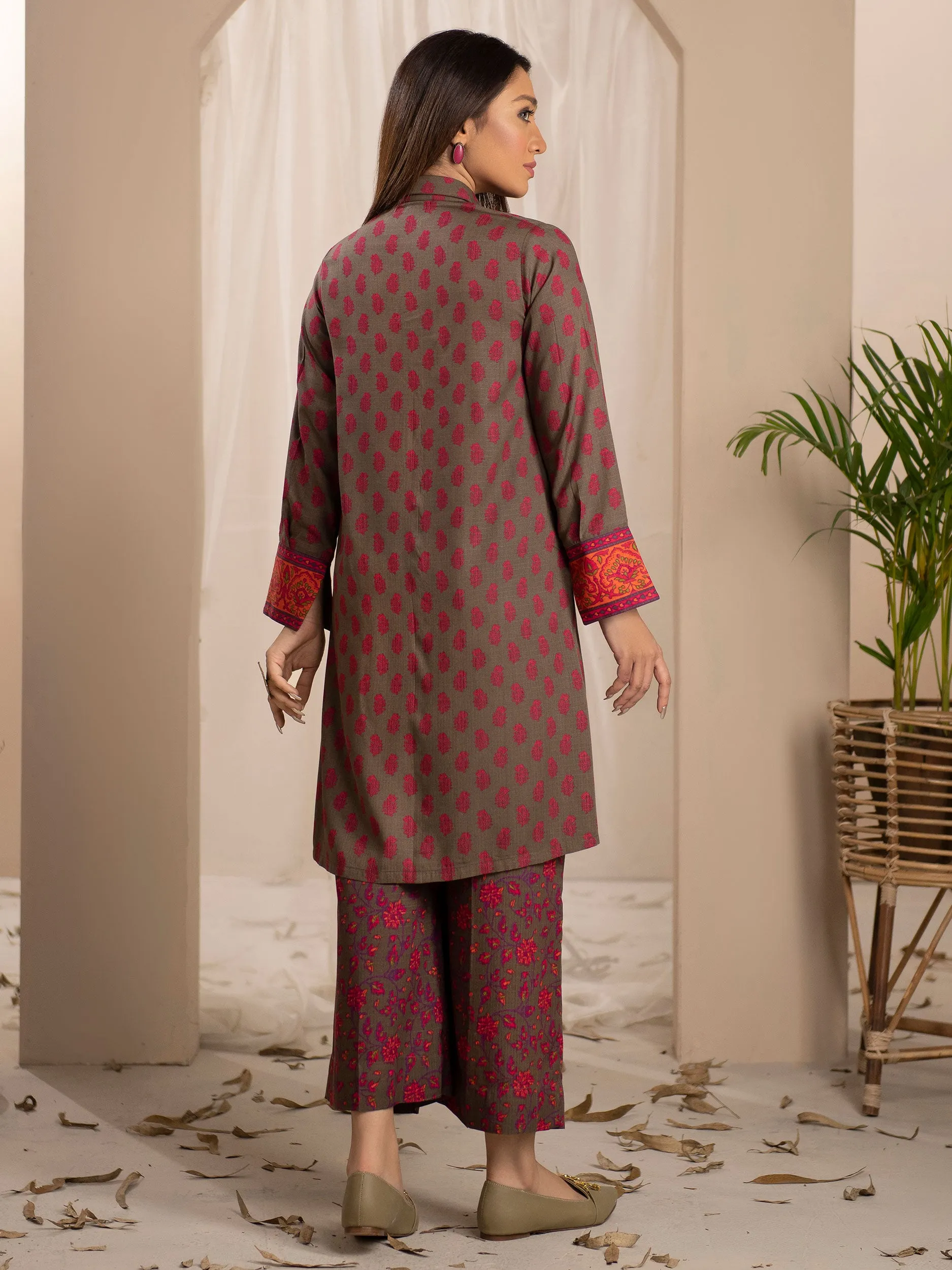 2 Piece Linen Suit-Printed (Unstitched)