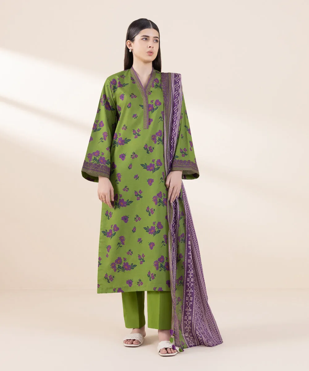 2 Piece - Printed Cambric Suit