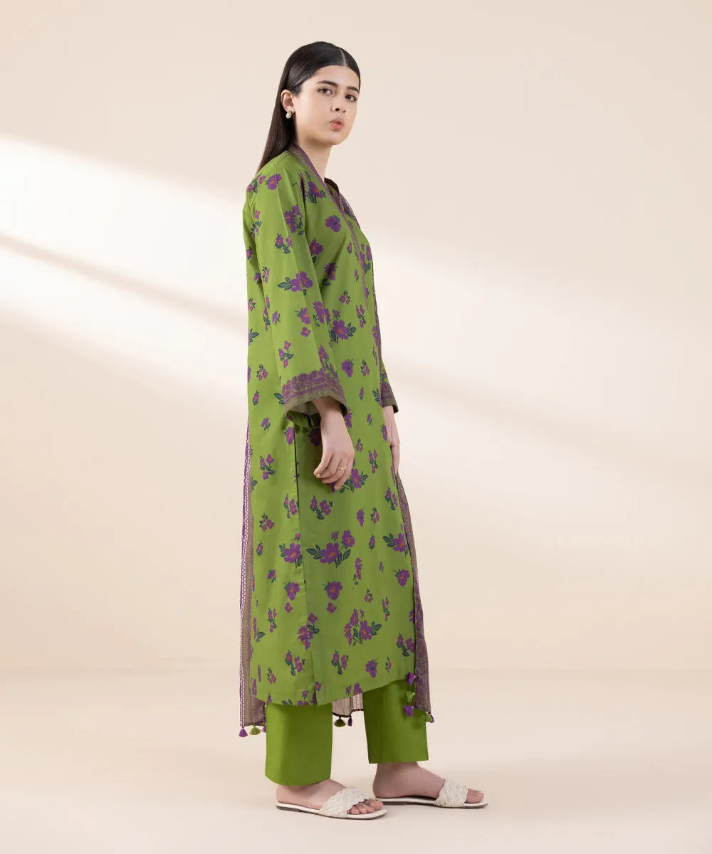 2 Piece - Printed Cambric Suit