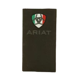 Ariat M&F Mexican Flag Logo Rowdy Brown Rodeo Wallet