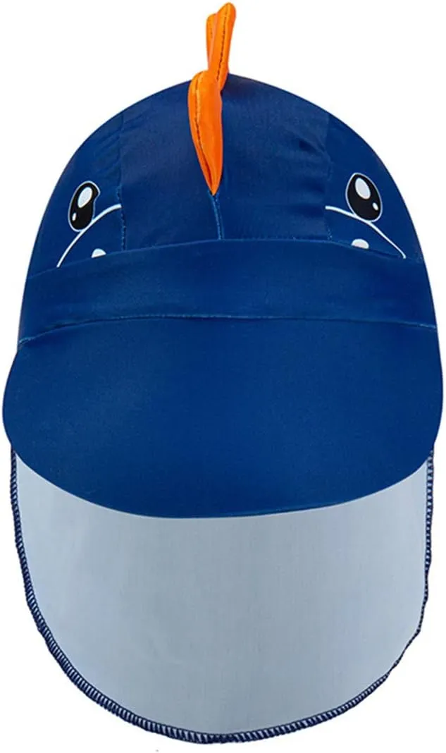 Baby Toddler Boys 3-Pieces Swimsuit Sets Blue Shark Bathing Suit Rash Guards Sunsuit Swimwear with Hat UPF 50  FBA