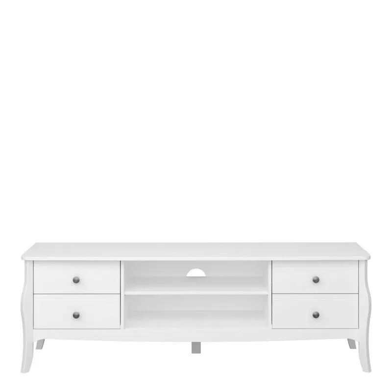 Baroque 4 Drawer 2 Open Shelves Wide TV Unit