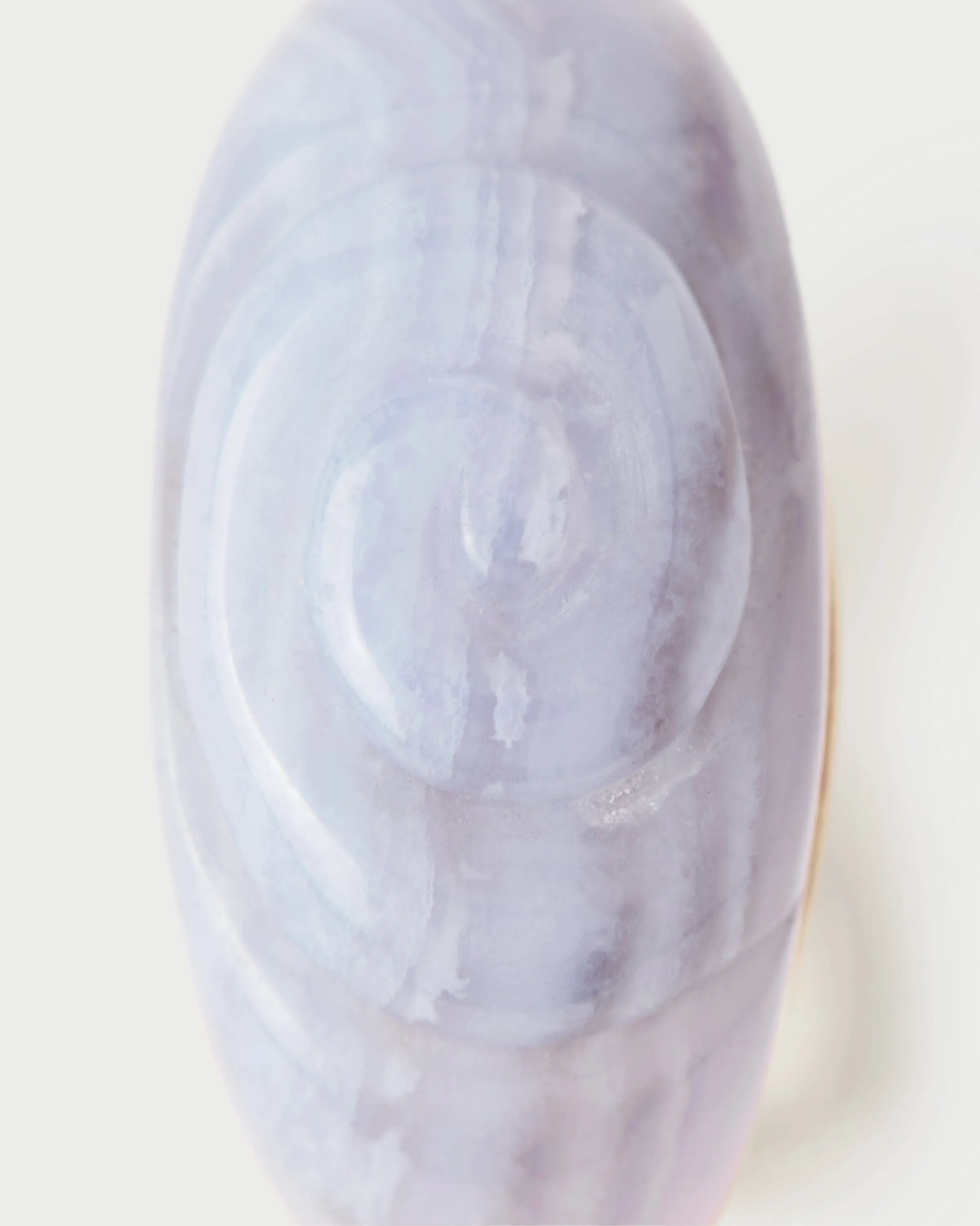 Blue lace agate Shell ring