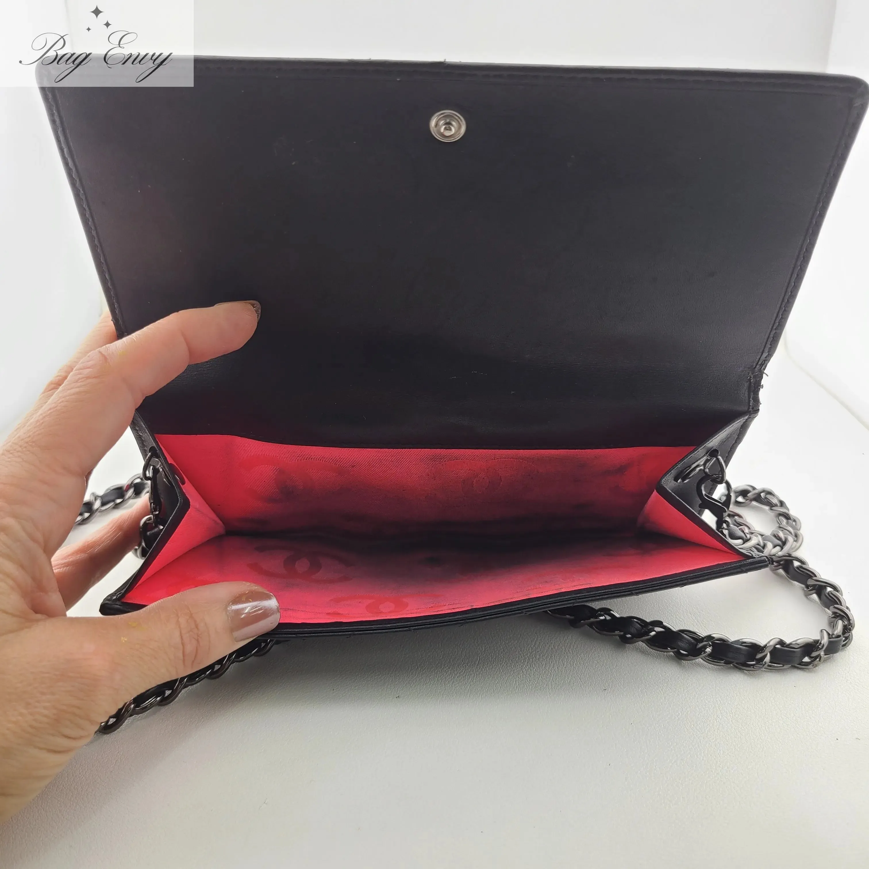 CHANEL Lambskin Cambon Wallet