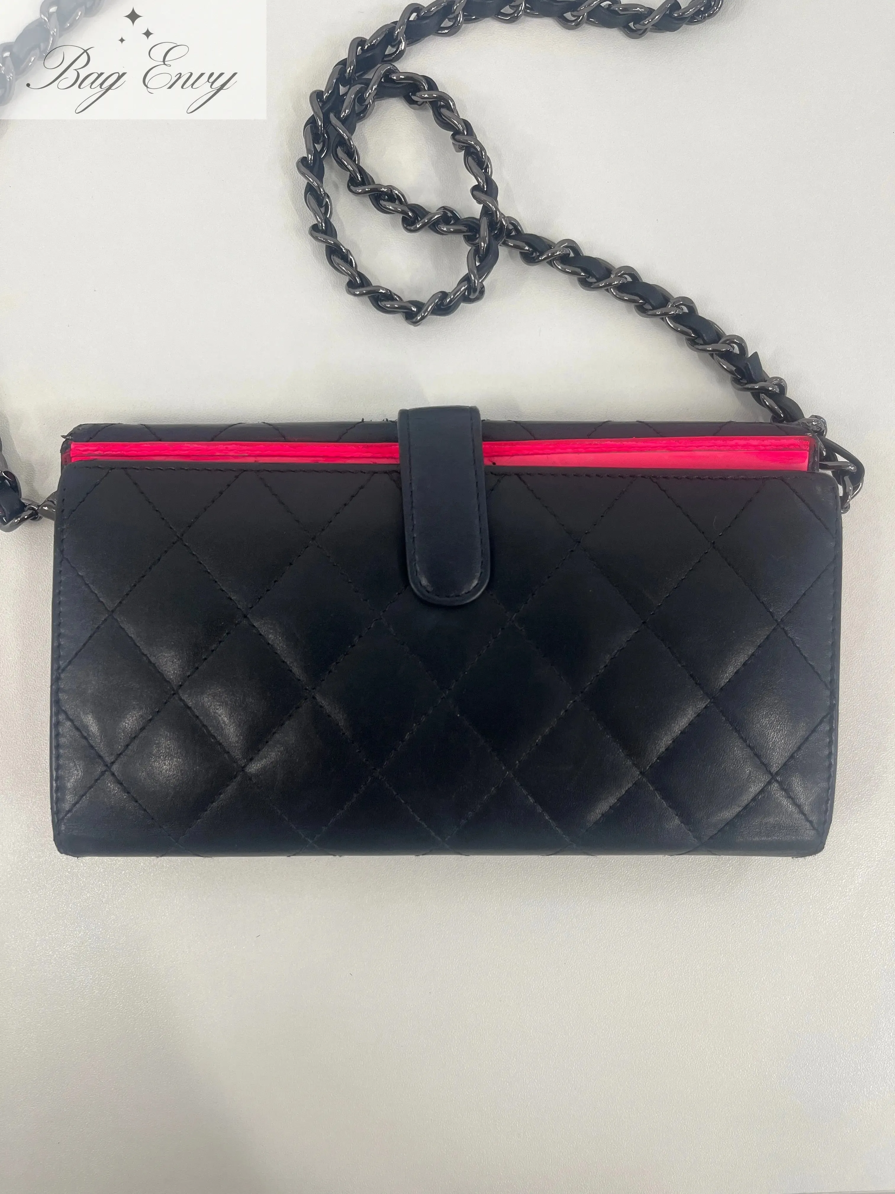 CHANEL Lambskin Cambon Wallet