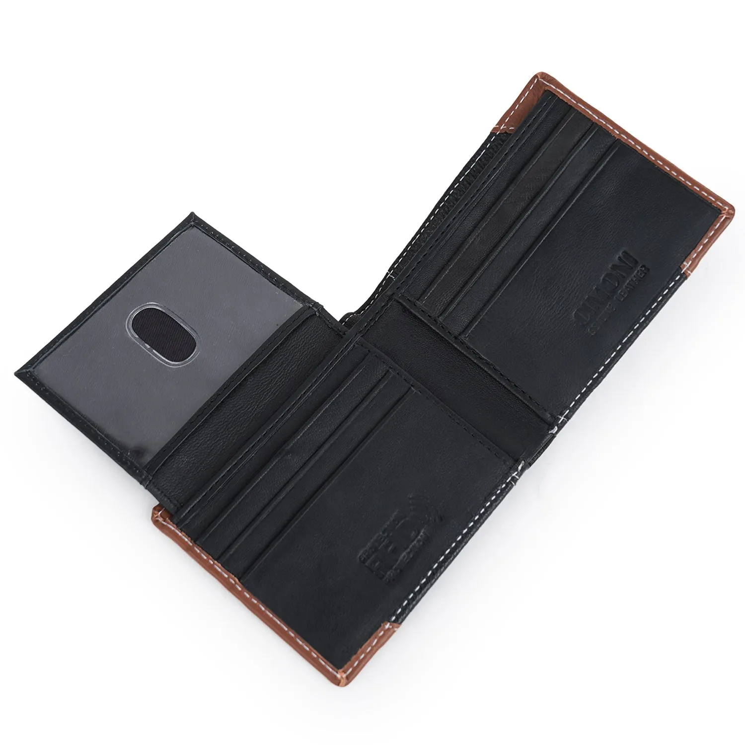 CIMONI Genuine Leather Casual Slim Multi Credit Cards Slot RFID Wallet for Men