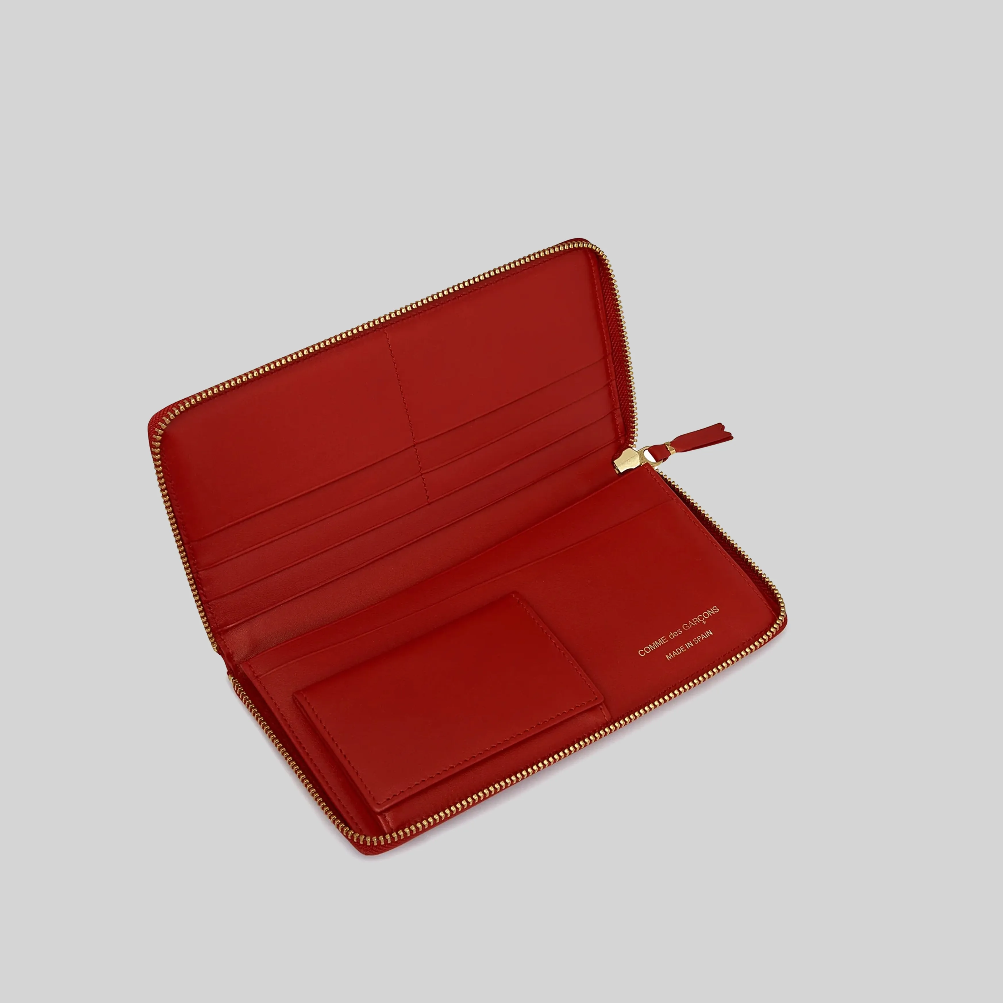 COMME DES GARCONS WALLET SA0110 CLASSIC PLAIN RED