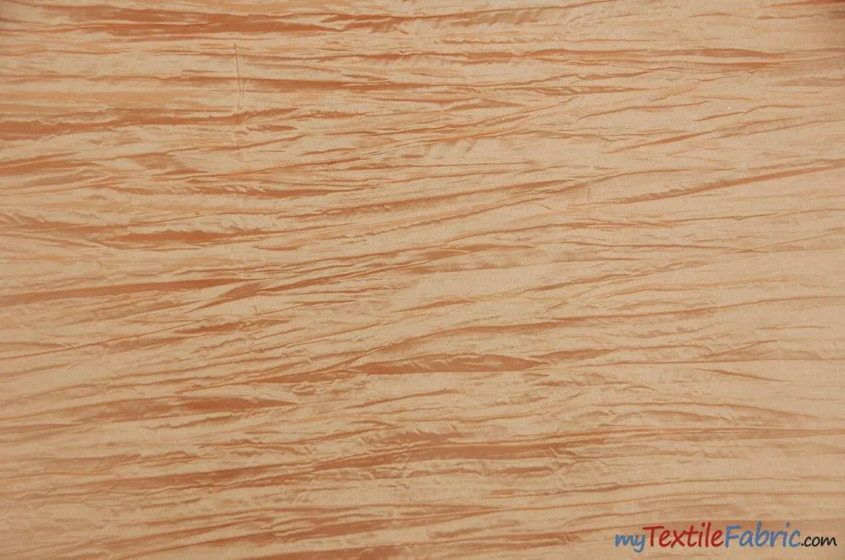 Crease Taffeta Fabric | Crush Taffeta | 52" Wide | Wholesale Bolt | Multiple Colors |