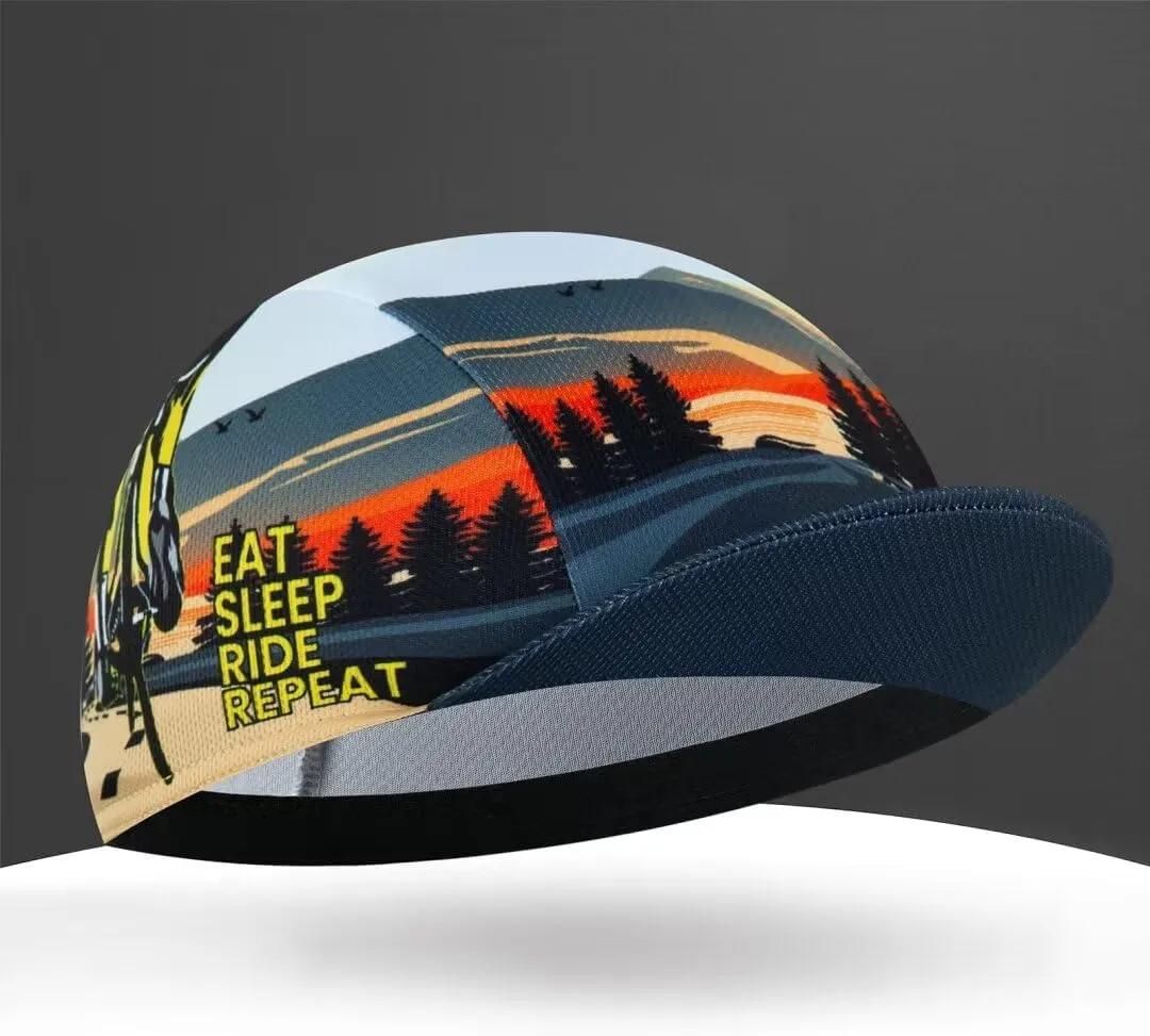 Cycling Cap for Man and Woman Cycling Hat Under Helmet-Polyester Breathable Sweat Absorbent