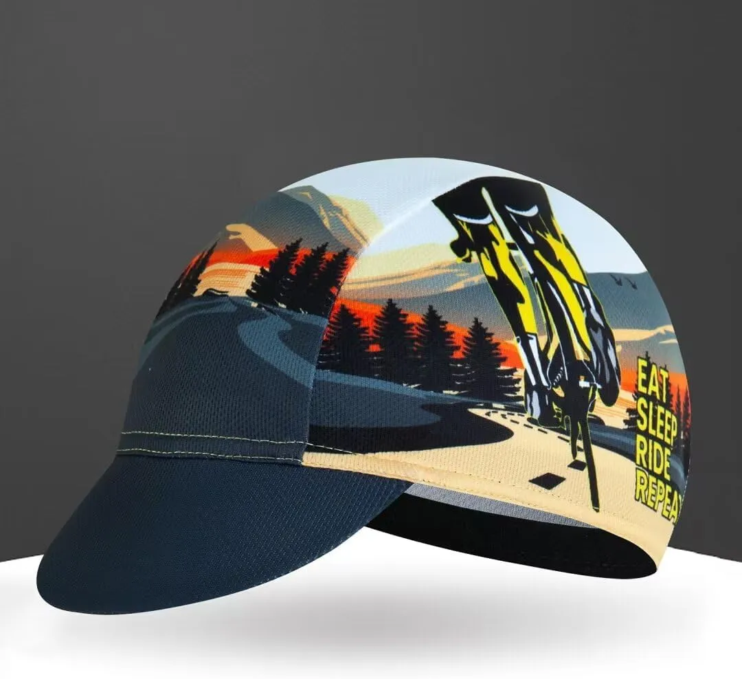 Cycling Cap for Man and Woman Cycling Hat Under Helmet-Polyester Breathable Sweat Absorbent