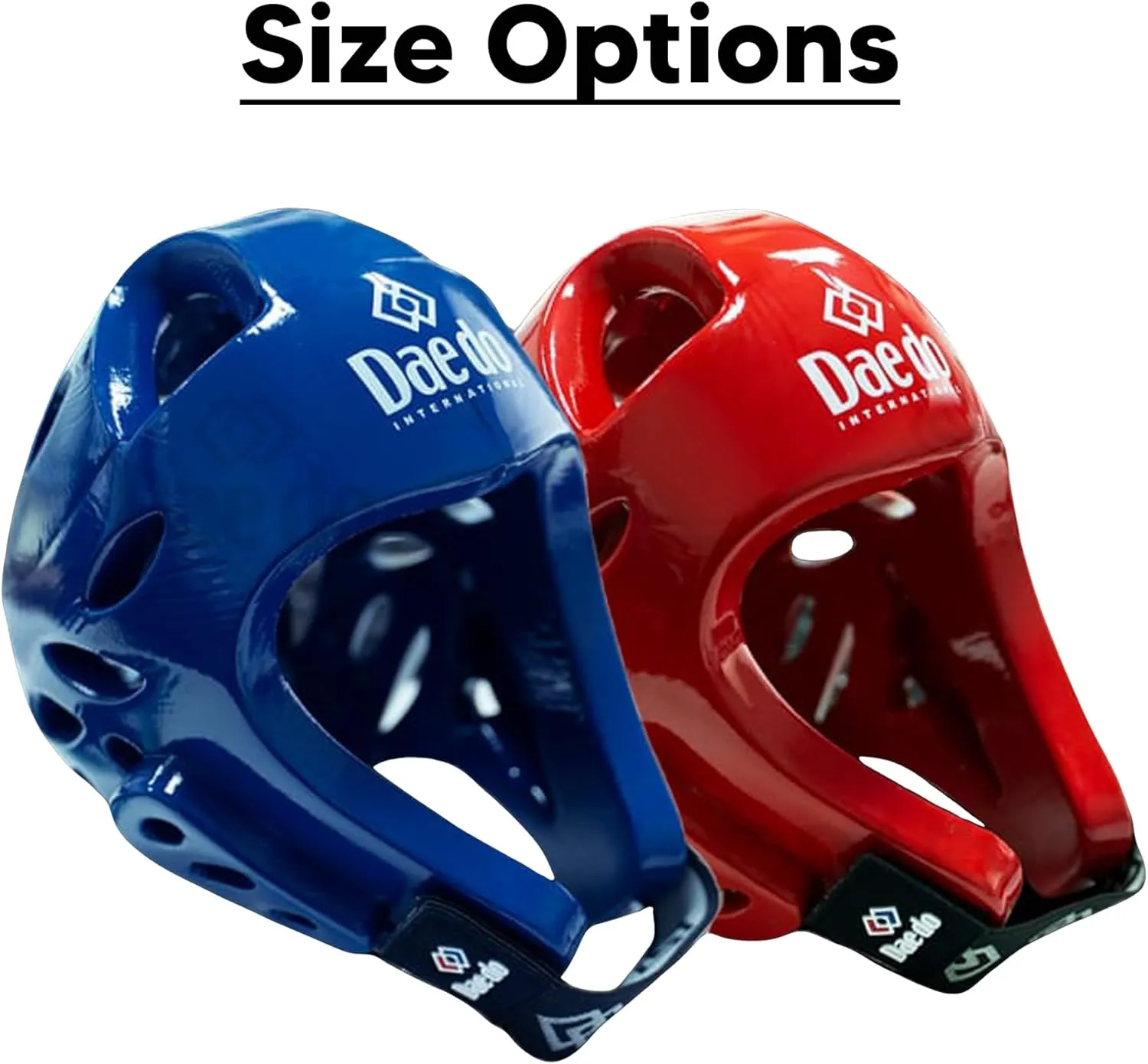 DAEDO WT Recognized Taekwondo Head Guard - Officially Approved, Molded Foam Construction, Blue & Red Variations, Lightweight Protection for Sparring & Competition