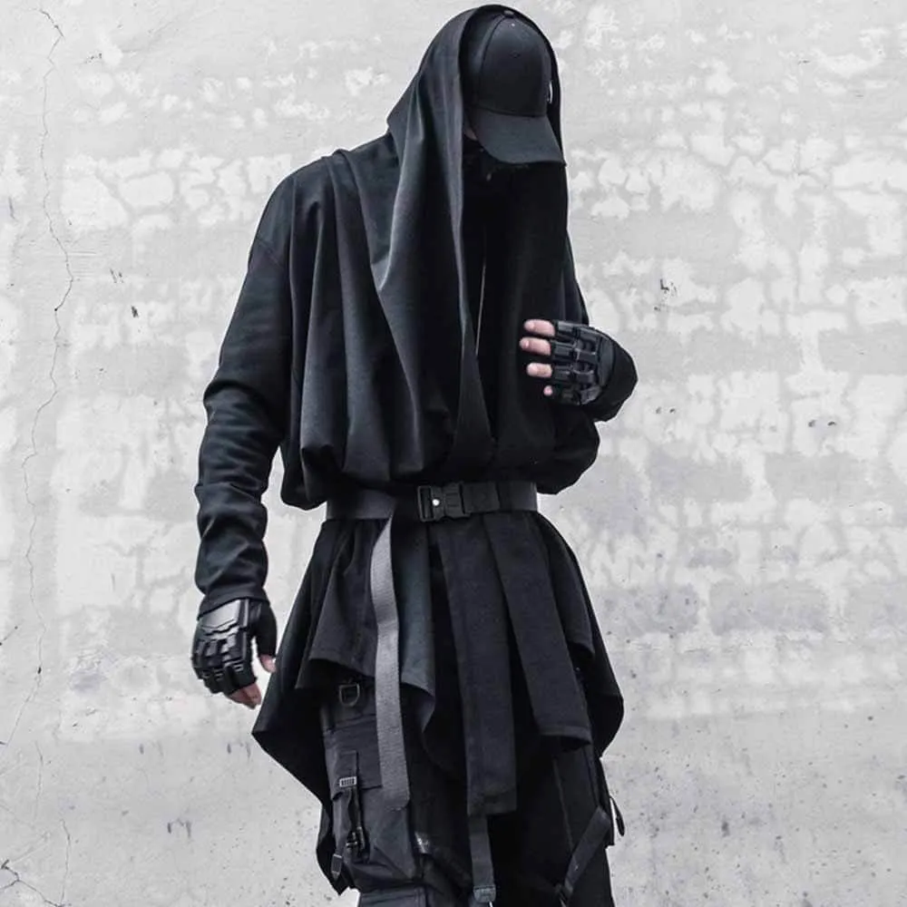 Dark Wizard Gothic Long Hooded Cloak