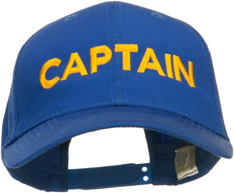 e4Hats.com Captain Embroidered Cap
