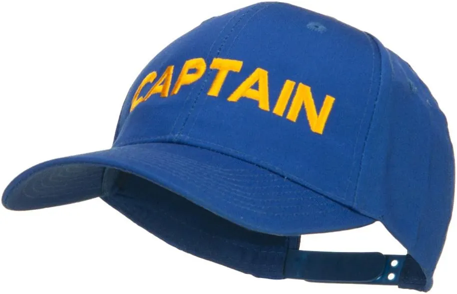 e4Hats.com Captain Embroidered Cap