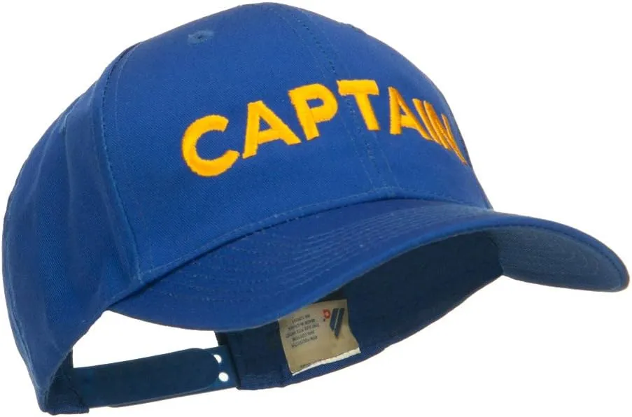 e4Hats.com Captain Embroidered Cap