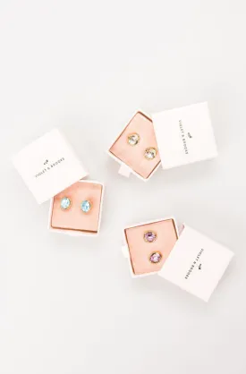 Emma Birthstone Earrings ~ Various Styles