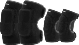 Eulant Adjustable Soft Elbow and Knee Pads for Kids, Child Protective Pad Sets for Bicycle, Roller Skating, Basketball, Football, Volleyball, Dancing, Kneeling