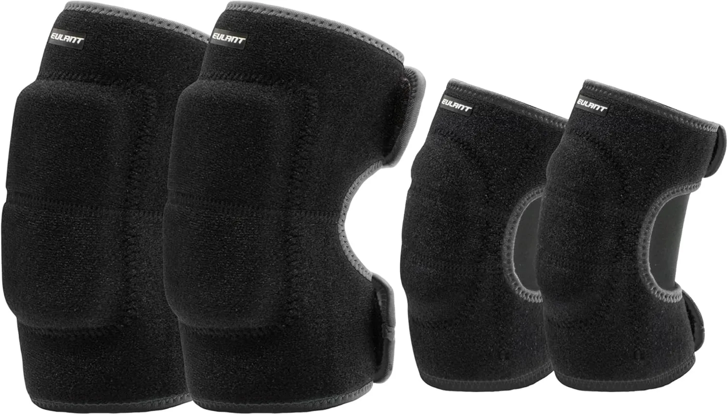 Eulant Adjustable Soft Elbow and Knee Pads for Kids, Child Protective Pad Sets for Bicycle, Roller Skating, Basketball, Football, Volleyball, Dancing, Kneeling