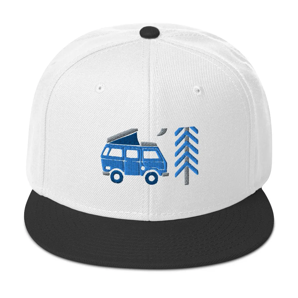 Go Outside Van & Moon Snapback Hat