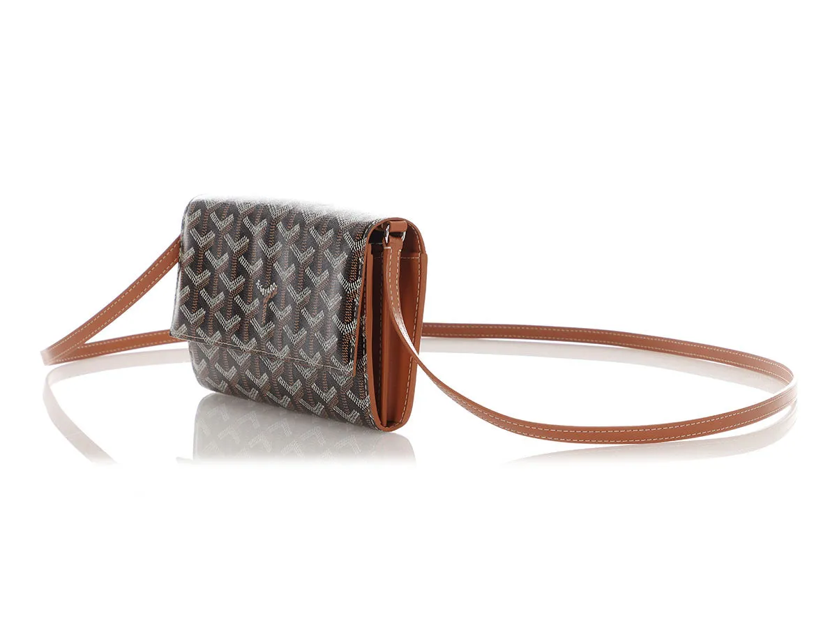 Goyard Black and Brown Varenne Wallet on Chain