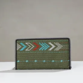 Green - Tribal Hand Embroidered Jute Passport Cover
