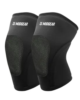 Knee Pads, Durable & Lightweight Compression Knee Sleeves with Silicone Grip for Obstacle Course Racing, Tactical Training, Spartan Race, Mud Runs, Ninja Warrior, Fitness & Workouts, Medium