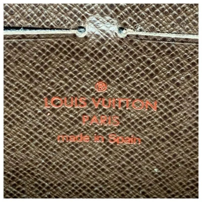 Louis Vuitton Brown Zippy Damier Ebene Wallet