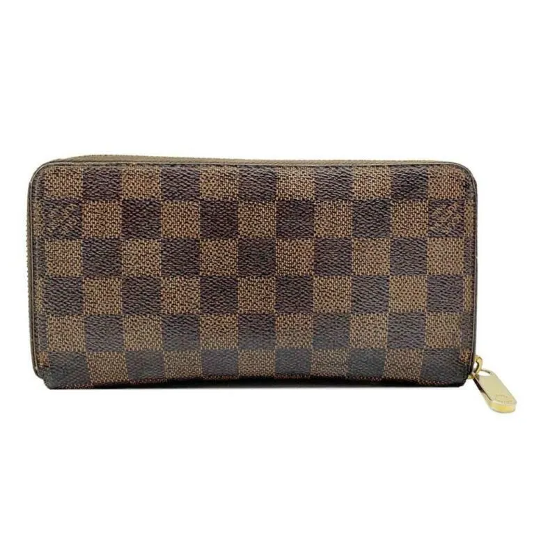 Louis Vuitton Brown Zippy Damier Ebene Wallet