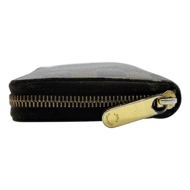 Louis Vuitton Brown Zippy Damier Ebene Wallet