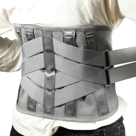 Lower Back Support Brace for Pain Relief, Adjustable Lumbar Support Belt for Herniated Disc and Sciatica, Breathable Design for Men and Women, XL, Dark Gray