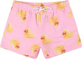 Men's Duck Swim Trunks Bathing Suits Swimming Shorts with Mesh Liner