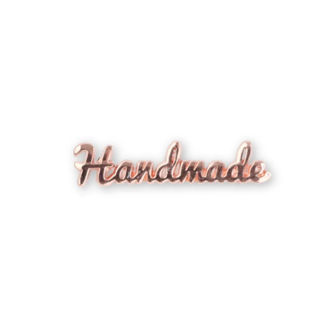 Metal Bag Label - Script Handmade