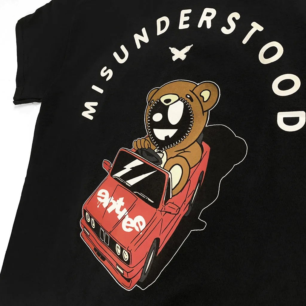 Misunderstood Drop Top Teddy Black Tee