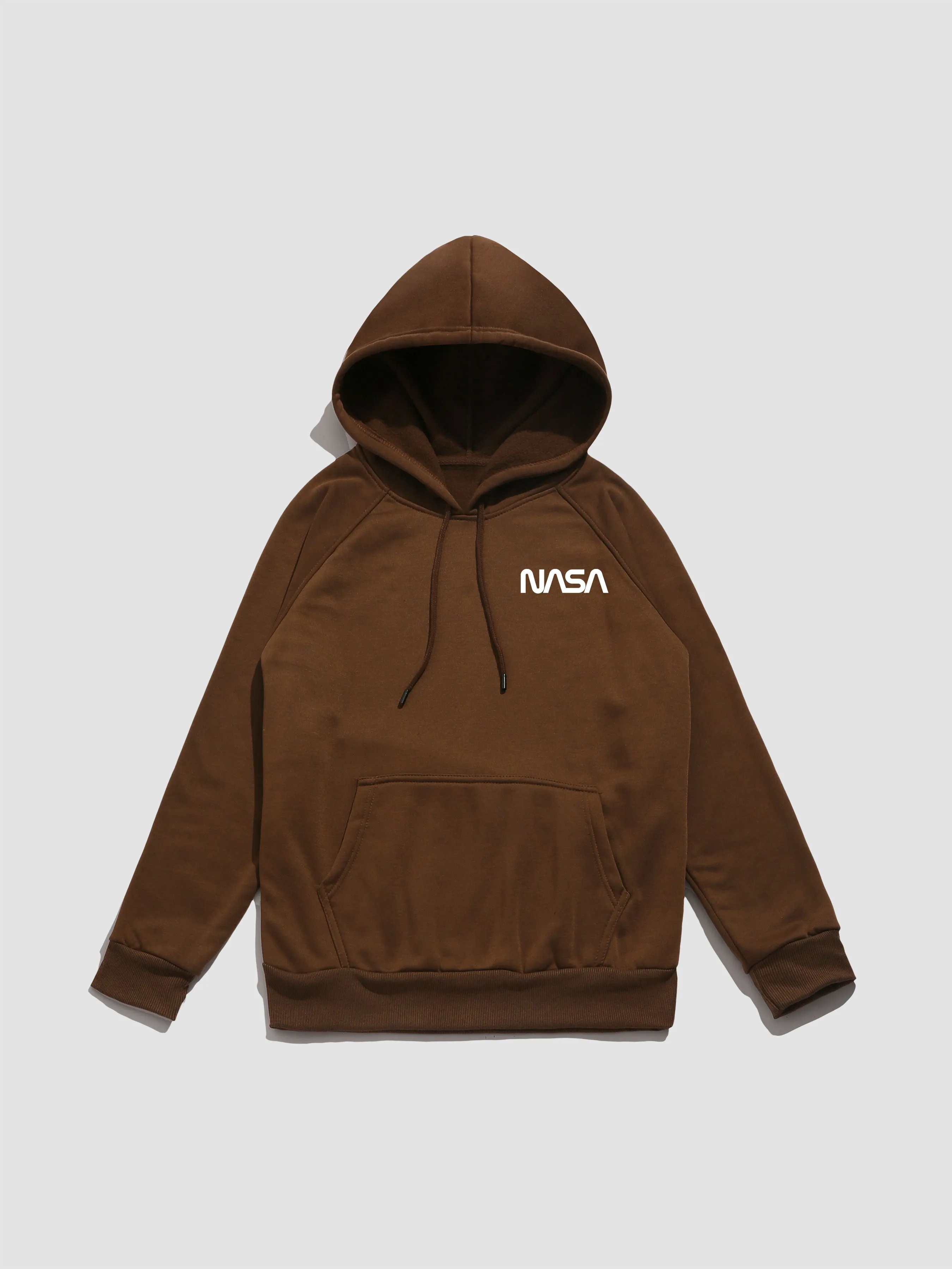 Nasa Letter Print Hoodie