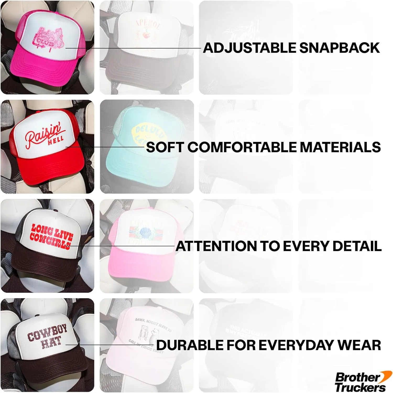 Not A Beach I Wouldn't Bum Trucker Hat | Summer Swim Vintage Cute Funny Trendy | Premium Foam Snapback Hat for Men & Women
