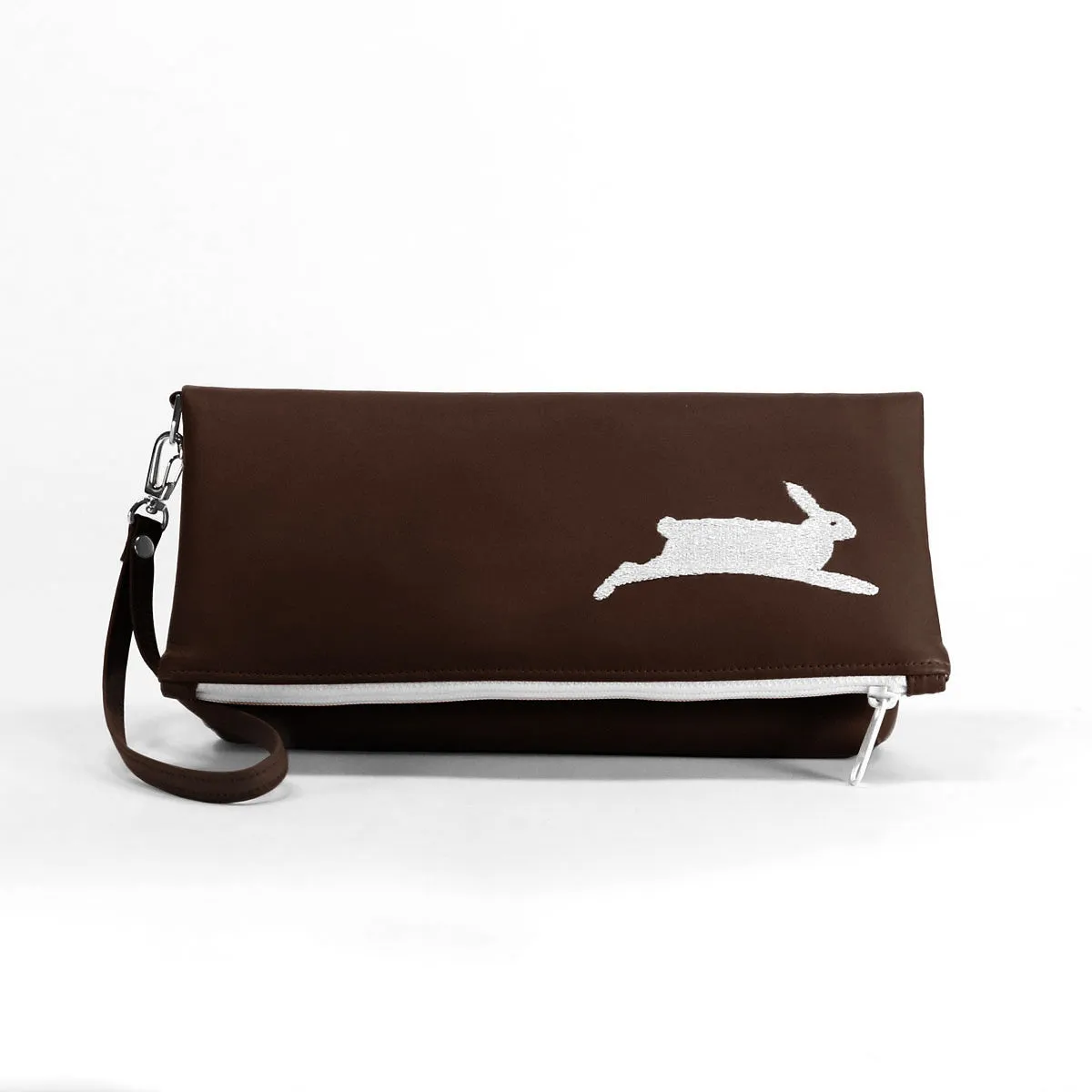 PETA Bunny Vegan Foldover Clutch/Crossbody Bag (Multicolored)