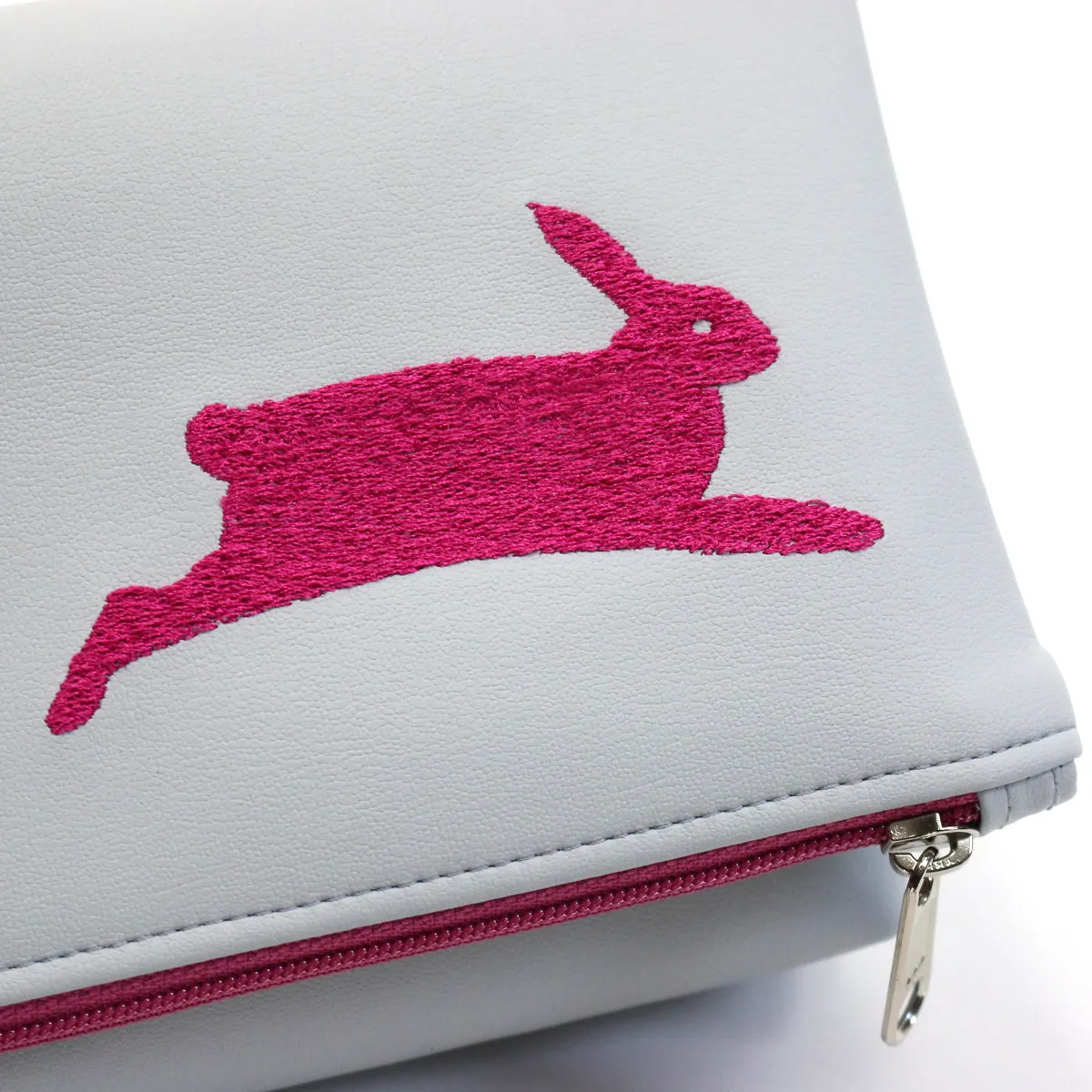 PETA Bunny Vegan Foldover Clutch/Crossbody Bag (Multicolored)