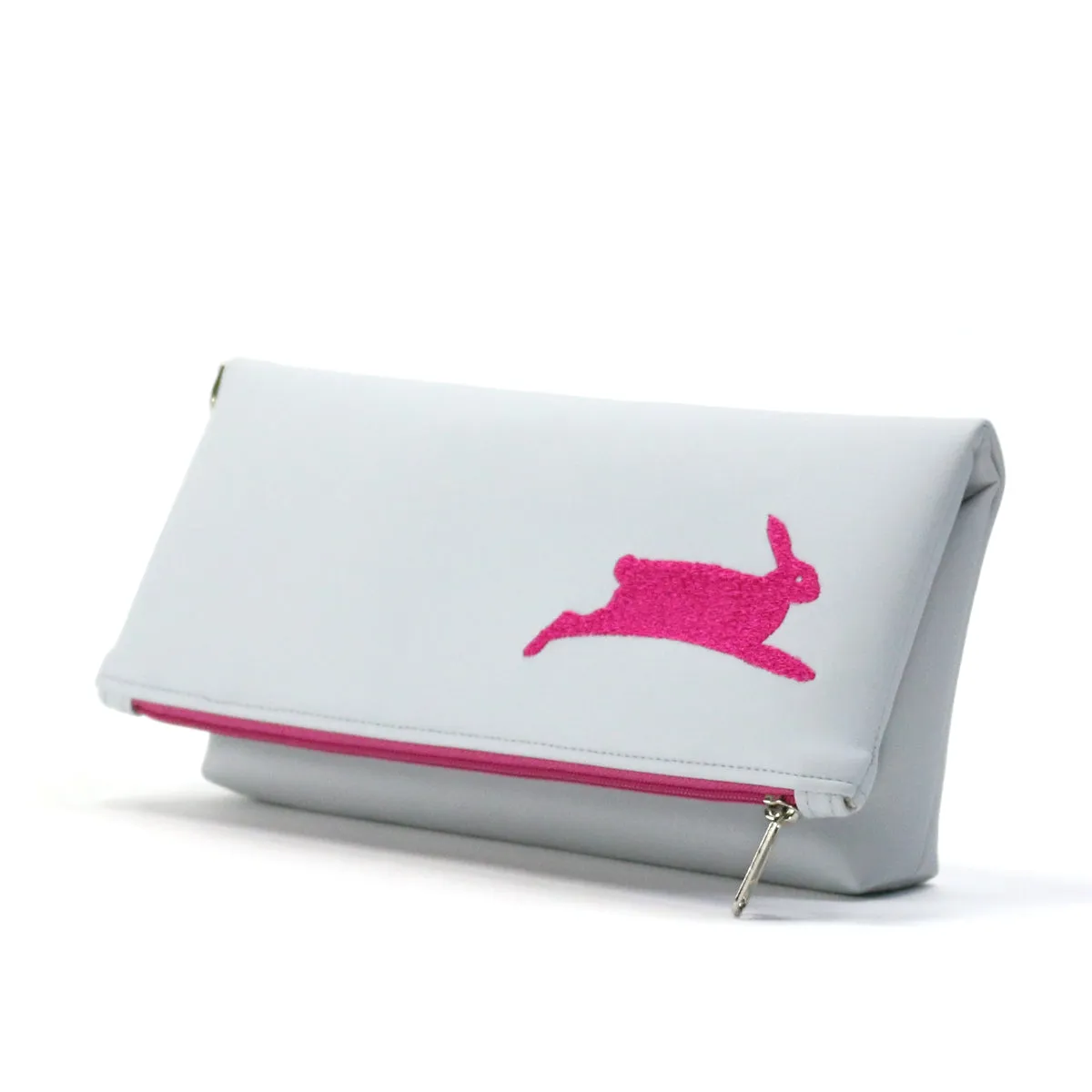 PETA Bunny Vegan Foldover Clutch/Crossbody Bag (Multicolored)