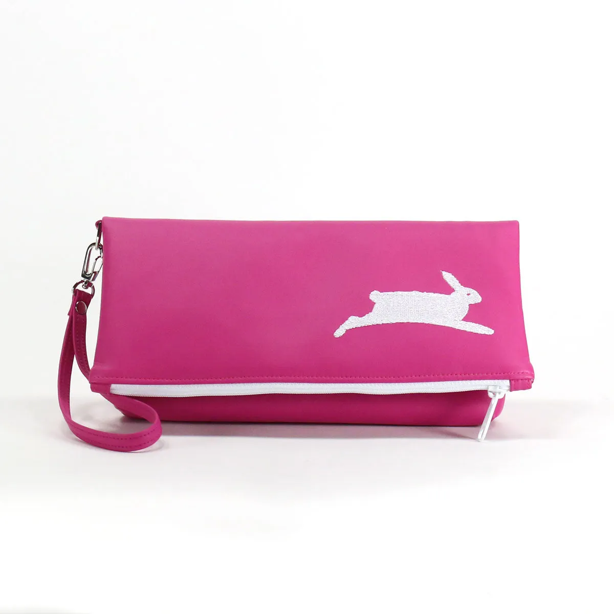 PETA Bunny Vegan Foldover Clutch/Crossbody Bag (Multicolored)