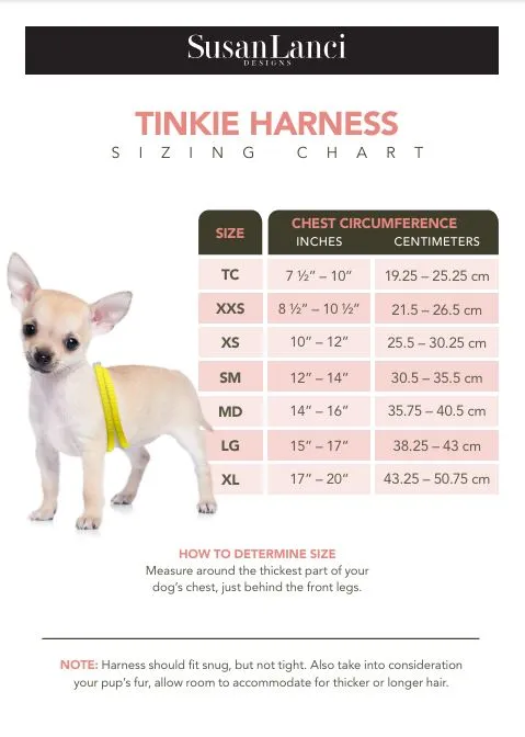 Polka Dot Double Tail Bow Tinkie Harness
