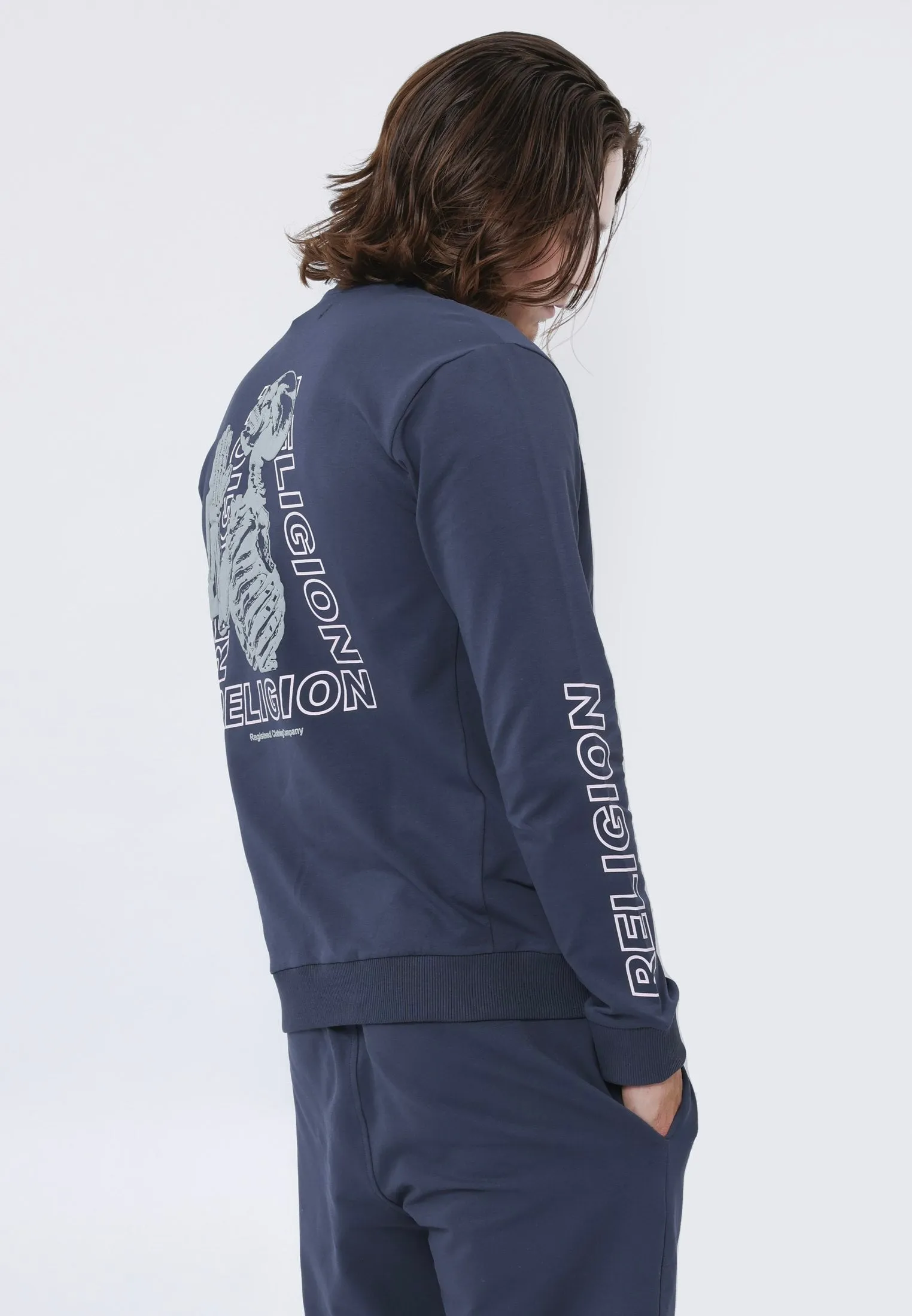 PYRAMID HALF ZIPS INDIGO