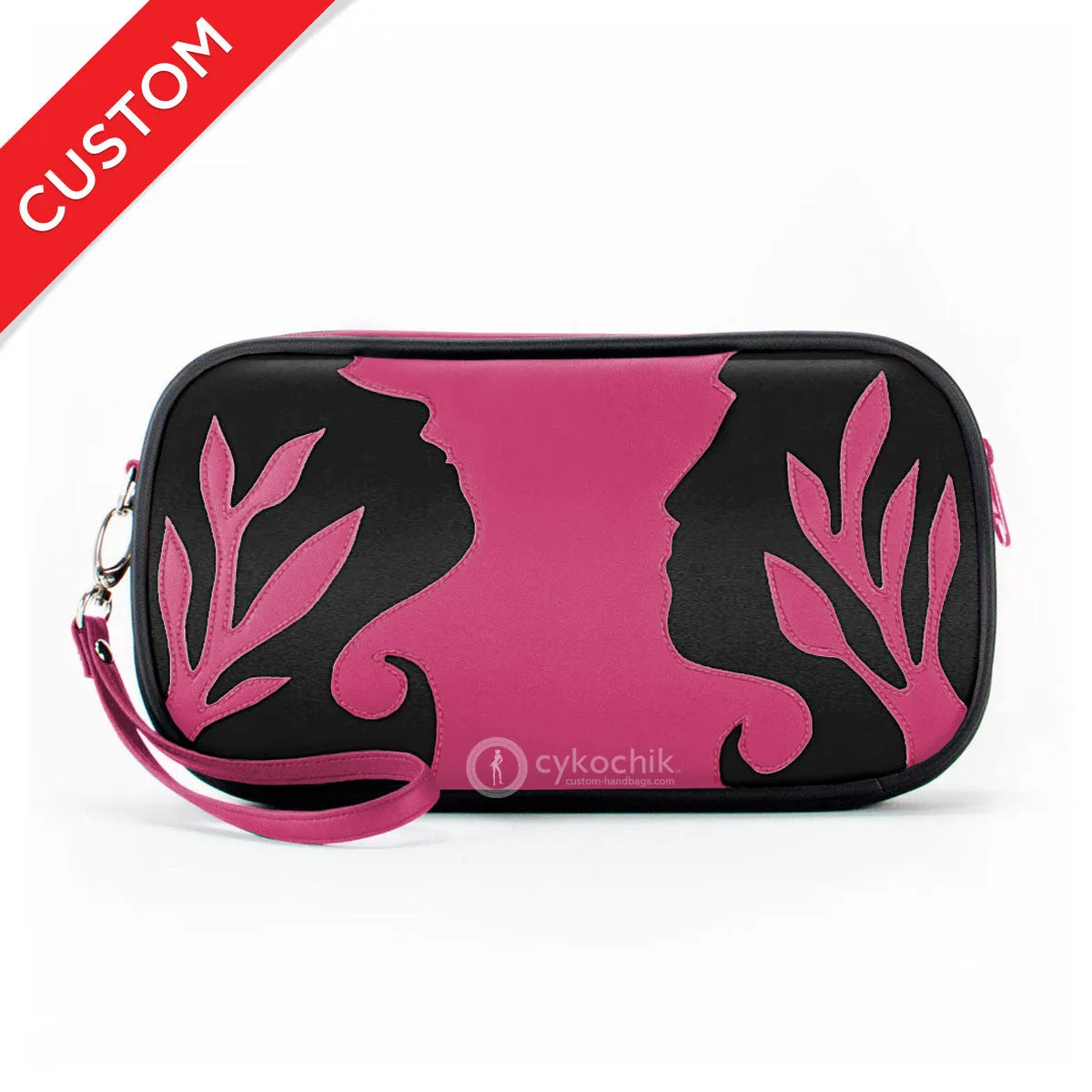 "Silhouette" Vegan Clutch/Crossbody Bag – Design by Dallas Artist Jody Pham (Multicolored)