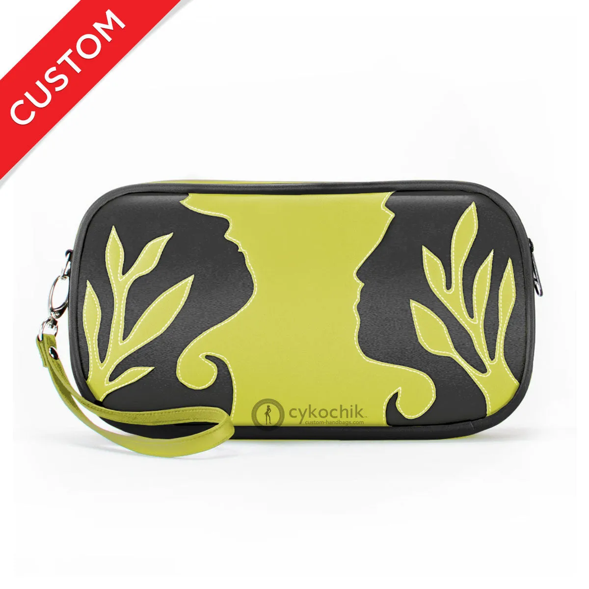 "Silhouette" Vegan Clutch/Crossbody Bag – Design by Dallas Artist Jody Pham (Multicolored)
